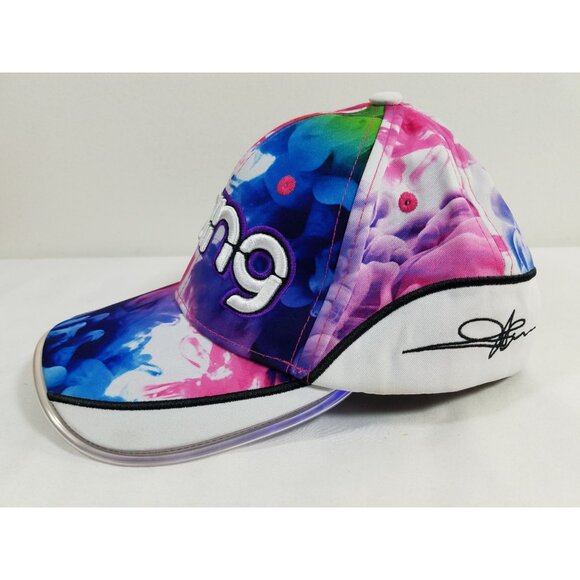 Bang Energy Sports Drink Multicolor Smoke Snapback Baseball Cap Light Up Bill - Picture 7 of 13